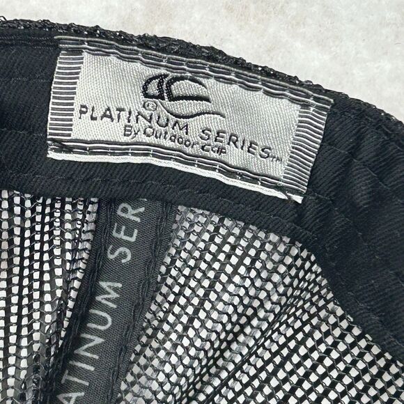 Outdoor Cap Platinum Series G Money Adjustable Trucker SnapBack Hat Black Mesh - Picture 7 of 8